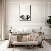 Minimalist Elephant Head Printable | Safari Nursery Digital Download | Neutral Animal Wall Art