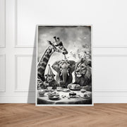 Safari Animal Tea Party Printable | Jungle Nursery Wall Art | Whimsical Safari Friends Digital Download