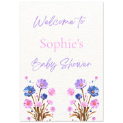 Personalised Baby Shower Welcome Sign Foam Board