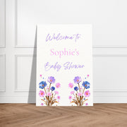 Personalised Baby Shower Welcome Sign Foam Board