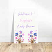 Personalised Baby Shower Welcome Sign Foam Board