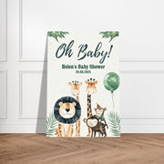 Safari Baby Shower Welcome Sign – Personalised Foam Board