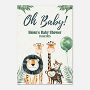 Safari Baby Shower Welcome Sign – Personalised Foam Board