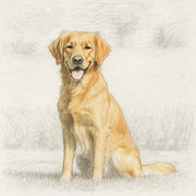 Custom Pencil Sketch Pet Portrait with Partial Colour | Personalised Dog or Cat Drawing from Photo | Hand-Drawn Animal Art Print Gift
