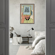 Inspirational Wall Art Printable – "Stronger Than Self-Doubt" Quote, Mental Health Digital Print