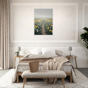 Daffodil Path Printable Wall Art | Yellow Wildflower Field Digital Decor | Spring Nature Nursery Download