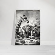 Safari Animal Tea Party Printable | Jungle Nursery Wall Art | Whimsical Safari Friends Digital Download