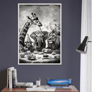 Safari Animal Tea Party Printable | Jungle Nursery Wall Art | Whimsical Safari Friends Digital Download