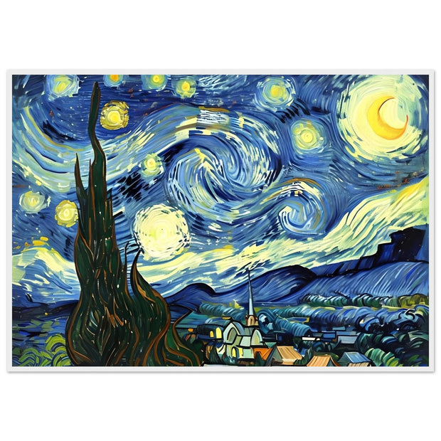 Starry Sky Inspired by Van Gogh – Swirling Night Art