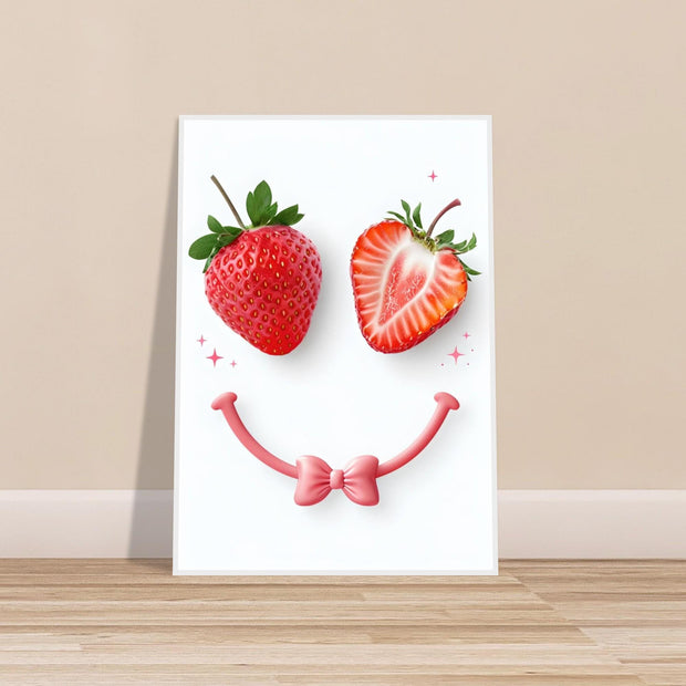 Strawberry Smile (Bright) – Playful Modern Kitchen Decor
