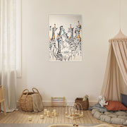 Giraffe Tea Party Herd Print – Safari Nursery Decor