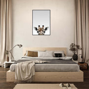 Giraffe Nursery Wall Art | Framed Safari Animal Print for Baby Room | Ready to Hang Jungle Decor | Cute Giraffe Poster Gift