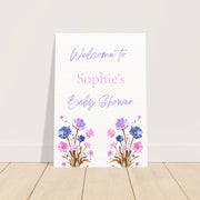 Personalised Baby Shower Welcome Sign Foam Board