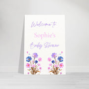 Personalised Baby Shower Welcome Sign Foam Board