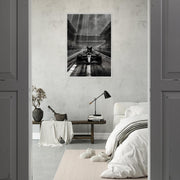 Racing Cat Framed Wall Art | Black Cat in F1 Car Poster | Luxury Motorsport Decor | Funny Animal Art Print | Ready to Hang Framed Gift