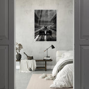 Racing Cat Framed Wall Art | Black Cat in F1 Car Poster | Luxury Motorsport Decor | Funny Animal Art Print | Ready to Hang Framed Gift