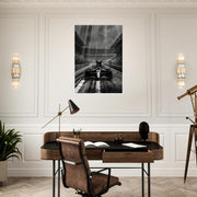Racing Cat Framed Wall Art | Black Cat in F1 Car Poster | Luxury Motorsport Decor | Funny Animal Art Print | Ready to Hang Framed Gift